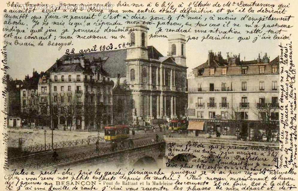 BESANÇON - Pont de Battant et la Madeleine